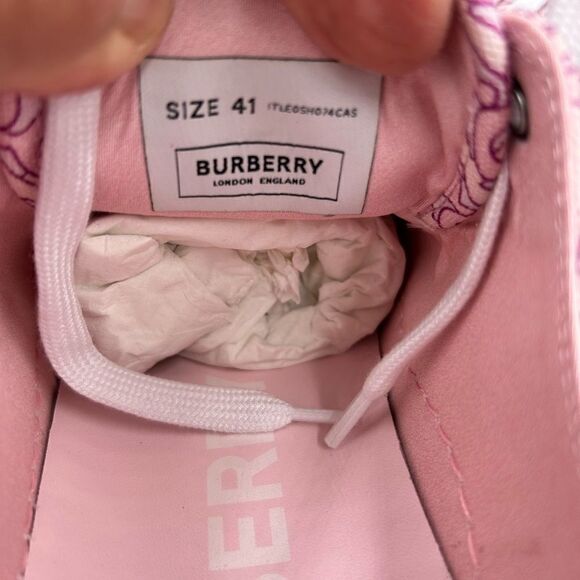 Women’s Burberry Jack TB monogram sneakers size 41 fits 10.5 US - Picture 9 of 12